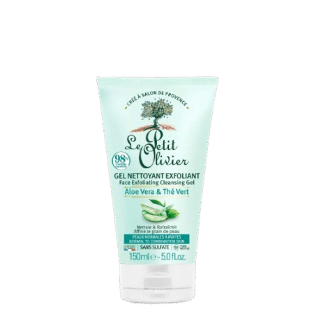 LPO GEL NETTOYANT EXFOLIANT QUOTIDIEN - ALOE VERA & THÉ VERT 400ML